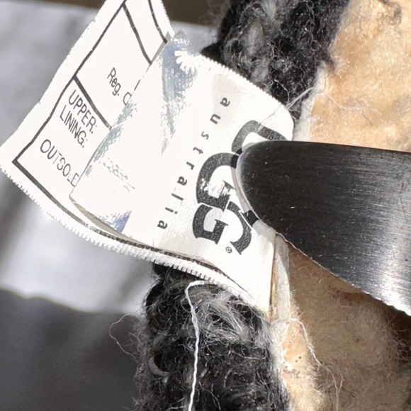 UGG - Skylar Wedge Boots, Black Suede Leather and knitted cuff, Size: US6/EU37 - Picture 6 of 10